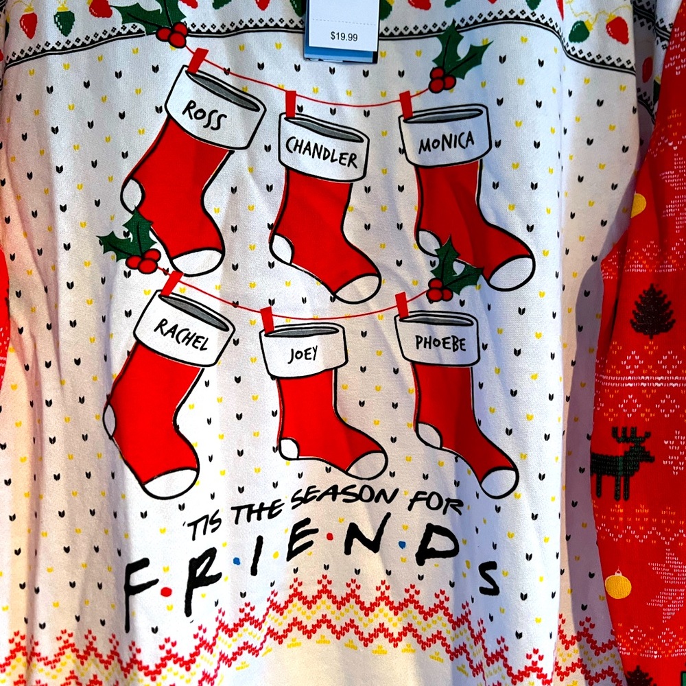 NWT friends holiday sweatshirt